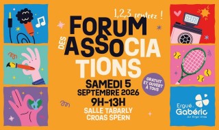 Image de l'actu 'Forum des associations à Ergué Gabéric Samedi 5 septembre 2026'